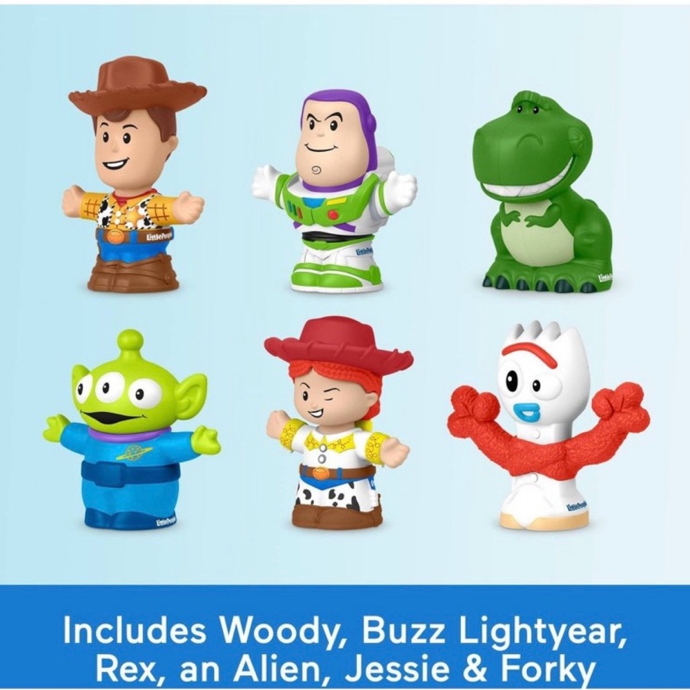 Fisher Price Little People Disney Pixar Toy Story 6 PC Figure Set for Kids NEW! - Picture 4 of 4